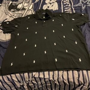 Ralph Lauren Polo - Black w/ White Ponies